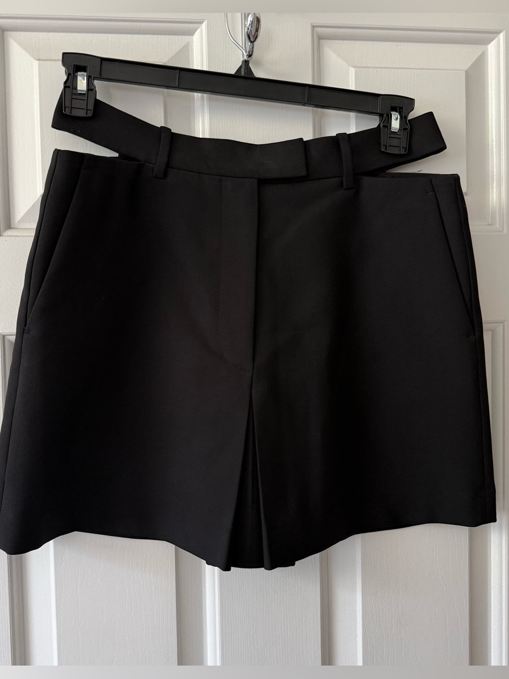 Helmut Lang Slash Suit Mini Skirt in Black 8